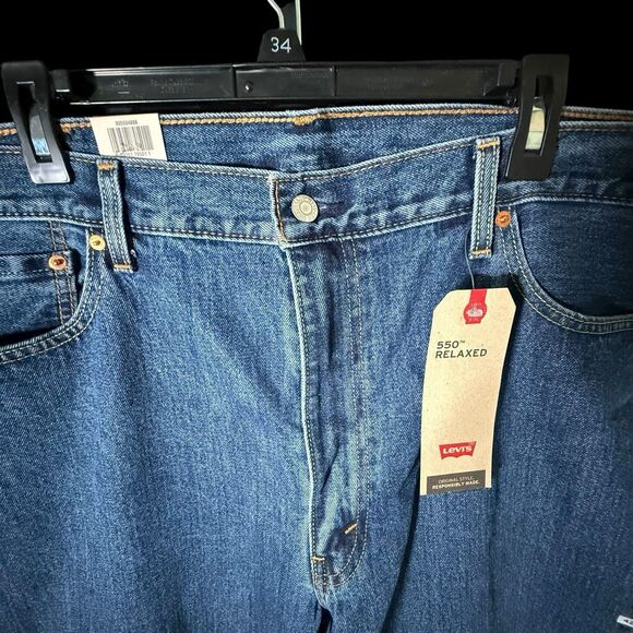 Levis 550 Relaxed 42 X 32 Jeans New with Tags (B) - Picture 13 of 13